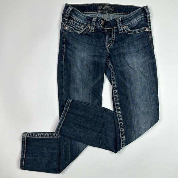 Silver Jeans Tuesday 16 1/2" Capri Jeans Size 26 - Picture 1 of 12